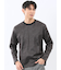 裏起毛ツイル クルーネック長袖Tシャツ