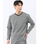 裏起毛カルゼ Vネック長袖Tシャツ