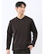 裏起毛カルゼ Vネック長袖Tシャツ