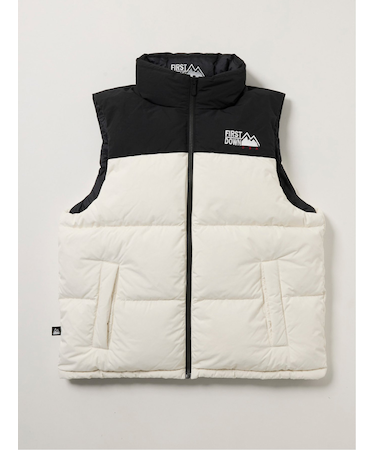 FIRSTDOWN USA 撥水防風 リバーシブル ダウンベスト