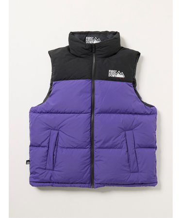FIRSTDOWN USA 撥水防風 リバーシブル ダウンベスト