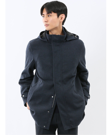 ストレッチメルトン フード脱着 コート