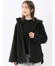 ハンドウォッシャブル フーデッド ショートコート