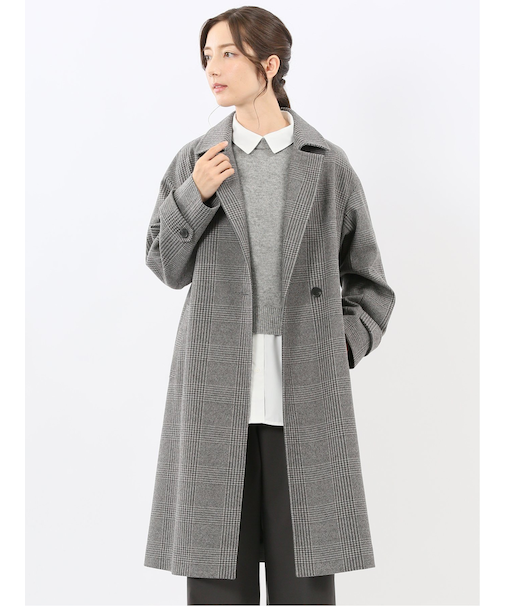 ストレッチ ハンドウォッシャブル 2WAY ロングコート