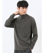 【WEB限定】KAITEKI+ フラッフィースムース タートルネック長袖Tシャツ