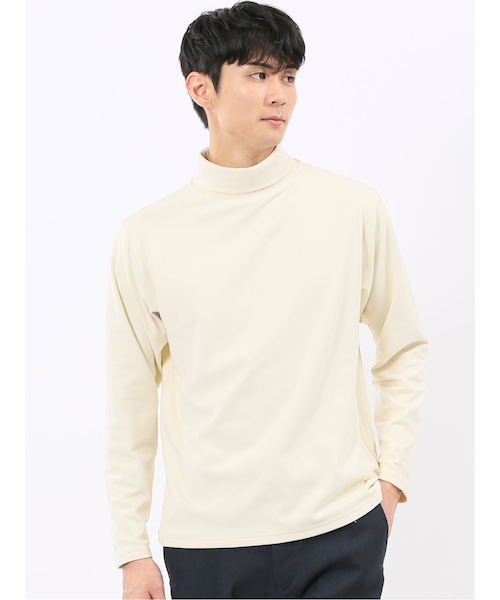 WEB限定】KAITEKI+ フラッフィースムース タートルネック長袖Tシャツ