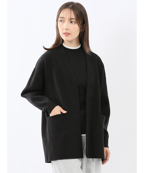 ウォッシャブル トッパーニットコーディガン