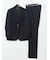 ストレッチウォッシャブル レギュラーフィット 2ボタン2ピーススーツ 組織紺