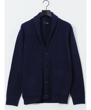 ハンドウォッシャブル ストレッチ ショールカーディガン