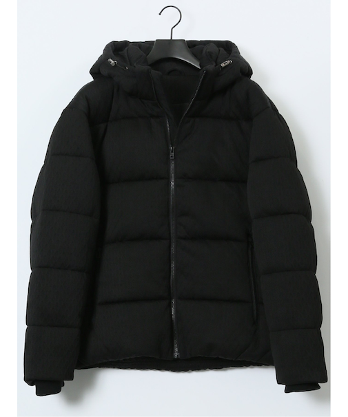 カットジャガード フード脱着 中綿ブルゾン