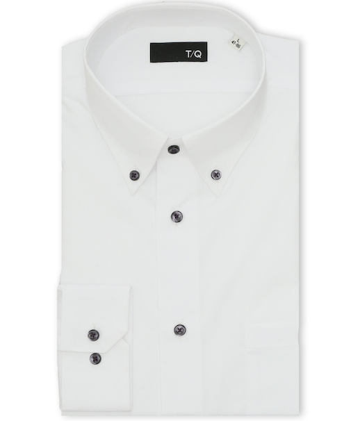 イージーアイロン NEWスタンダードフィット ショートボタンダウン長袖シャツ