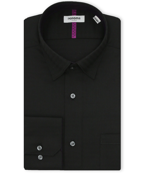 SHIPS: ジャージー サックス ソリッド ワンピースカラー シャツ