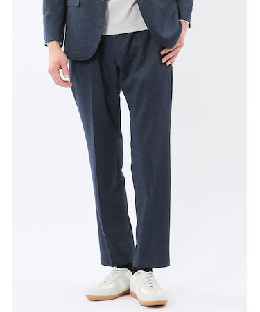 ストレッチポンチ スリムフィット ノータックスラックス 紺(セットアップ可能)