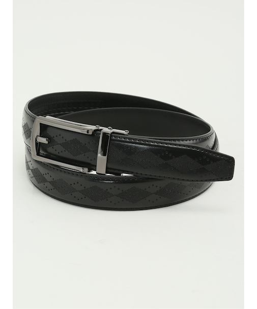 アジャストフリー アーガイル型押しベルト