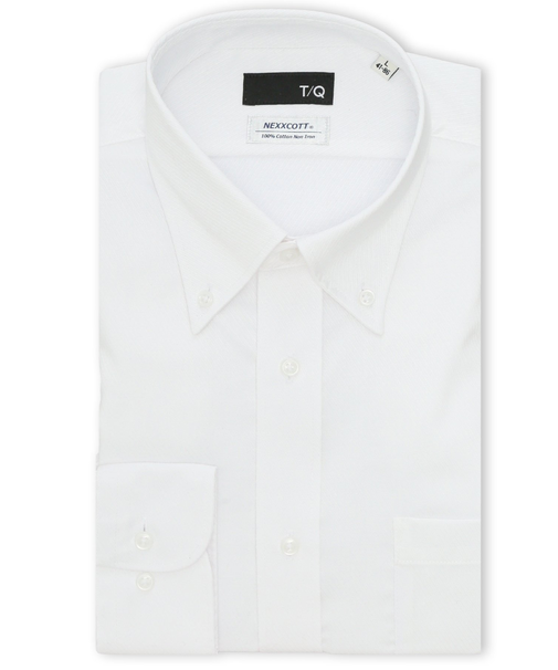 綿100% ノンアイロン NEWスタンダードフィット ボタンダウン長袖シャツ