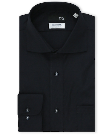 綿100% ノンアイロン NEWスタンダードフィット カッタウェイ長袖シャツ