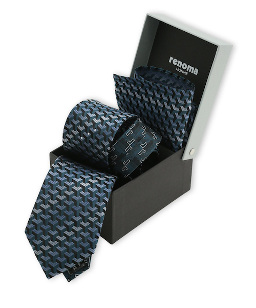 シルク ラインストーン付き ナロータイ&チーフセット｜タカキューの