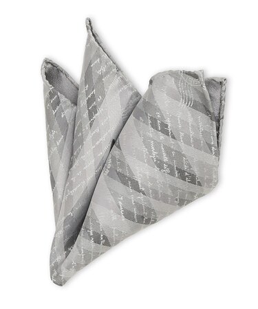 シルク アーガイルカリグラフィー ポケットチーフ