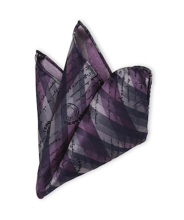 シルク アーガイルカリグラフィー ポケットチーフ