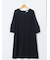 ダブルクロス サックワンピース 紺(セットアップ可能)