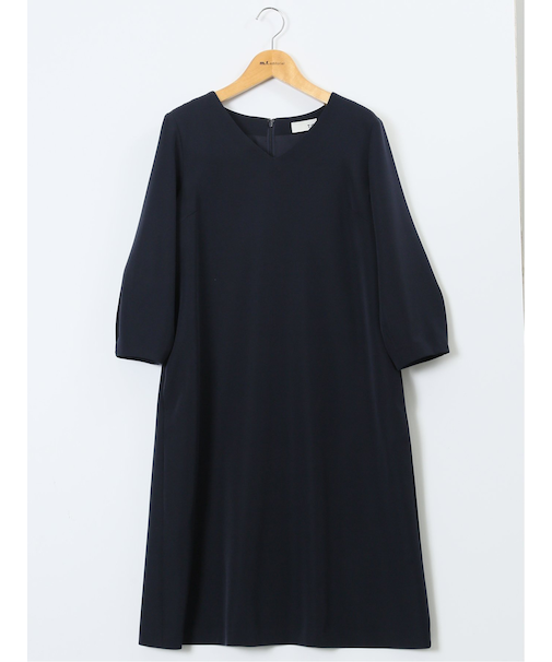 ダブルクロス サックワンピース 紺(セットアップ可能)
