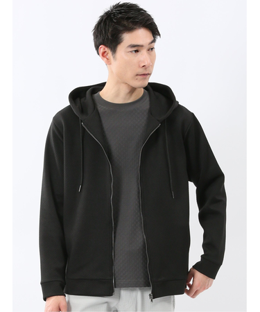 ストレッチ ブリスターツイル フルジップパーカー