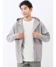 ストレッチ ブリスターツイル フルジップパーカー