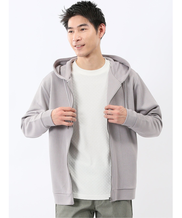 ストレッチ ブリスターツイル フルジップパーカー