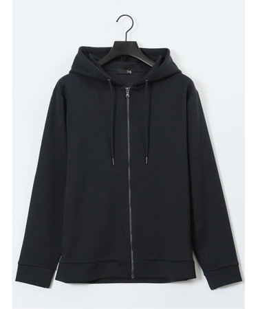 ストレッチ ブリスターツイル フルジップパーカー