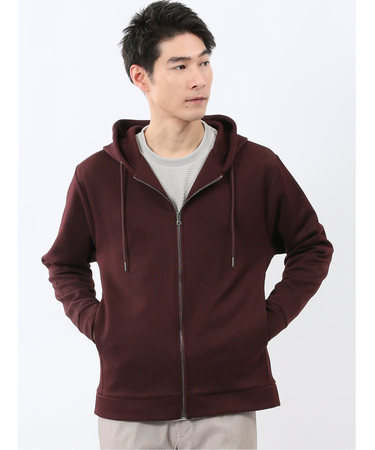 ストレッチ ブリスターツイル フルジップパーカー