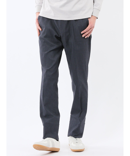 クロスストレッチ スリムフィット ノータックスラックス 紺(セットアップ可能)