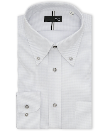 ノンアイロンストレッチ NEWスタンダードフィット ボタンダウン長袖ニットシャツ