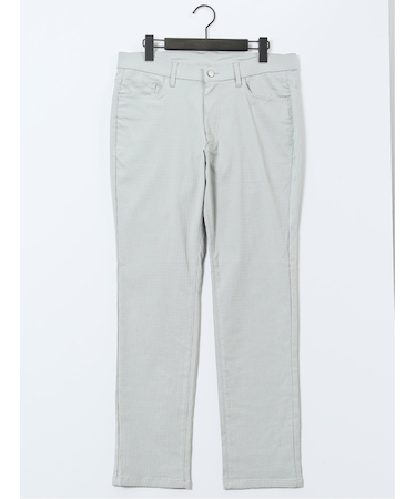 クロスストレッチ スリムパンツ ジャガード