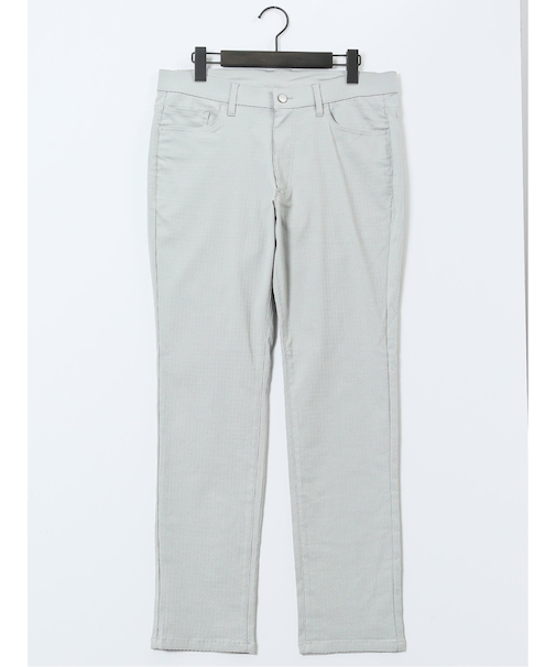 クロスストレッチ スリムパンツ ジャガード