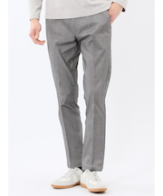 クロスストレッチ トラウザーパンツ ヘリンボン