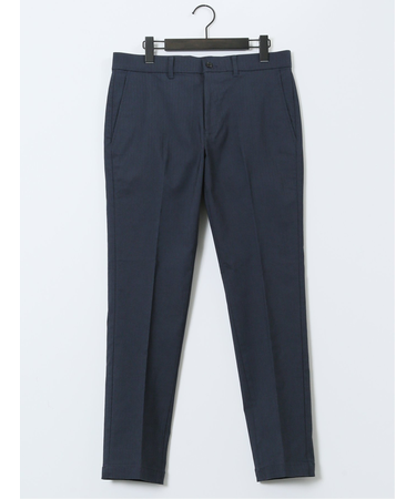 クロスストレッチ トラウザーパンツ ヘリンボン