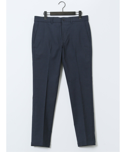 クロスストレッチ トラウザーパンツ ヘリンボン