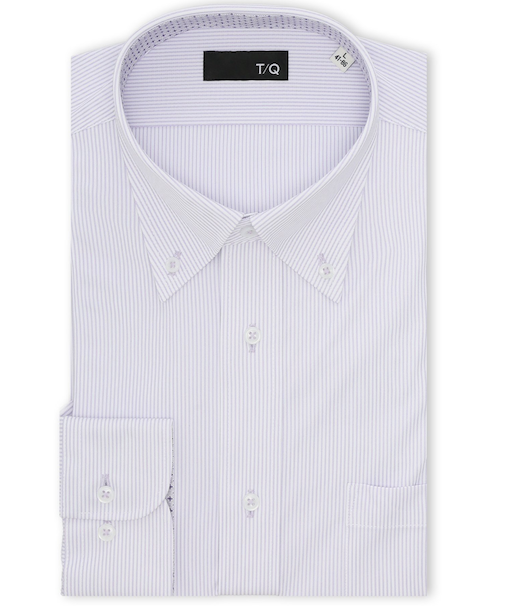 ノンアイロンストレッチ NEWスタンダードフィット ボタンダウン長袖ニットシャツ