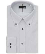 ノンアイロンストレッチ NEWスタンダードフィット ボタンダウン長袖ニットシャツ