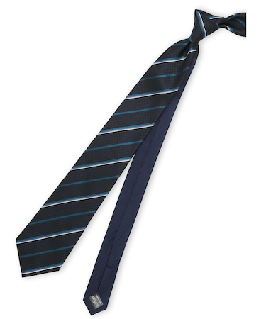 ニューヨーカーブルー/NEWYORKER BLUE シルクレギュラータイ 8.0cm幅