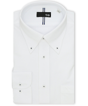 ノンアイロンストレッチ NEWスタンダードフィット ボタンダウン長袖ニットシャツ