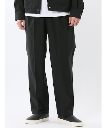 撥水ストレッチ ワイドテーパードパンツ(セットアップ可能)