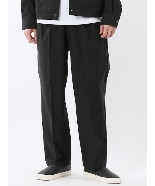 撥水ストレッチ ワイドテーパードパンツ(セットアップ可能)