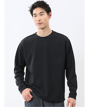 ランダムジャガード クルーネック長袖Tシャツ