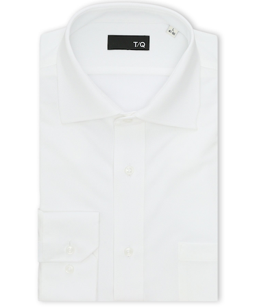 ノンアイロンストレッチ NEWスタンダードフィット ワイドカラー長袖ニットシャツ