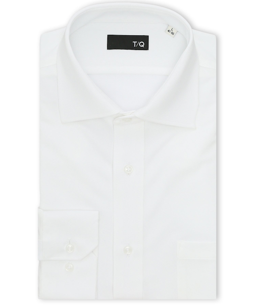 ノンアイロンストレッチ NEWスタンダードフィット ワイドカラー長袖ニットシャツ