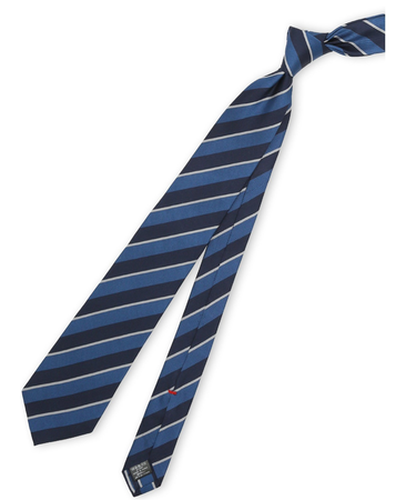 セッテピエゲ シルクストライプ柄 レギュラータイ 8cm幅