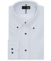 ノンアイロンストレッチ NEWスタンダードフィット ボタンダウン長袖ニットシャツ