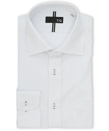 ノンアイロンストレッチ NEWスタンダードフィット ワイドカラー長袖ニットシャツ