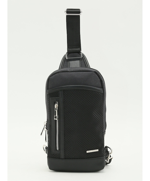 ブロックチェック ボディバッグ